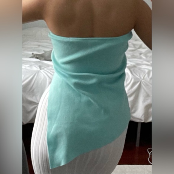 ASYMMETRICAL BLUE SHIRT - Picture 3 of 5